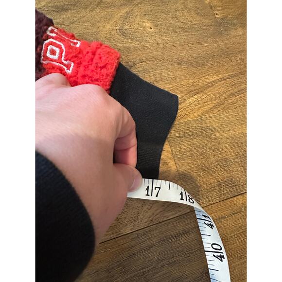 PINK Utah Utes University of Utah Buffalo Check Sherpa Jacket Coat Small - Picture 11 of 14